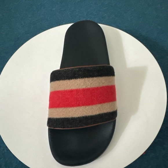 Burberry Black and Red Striped Sandals main image 10